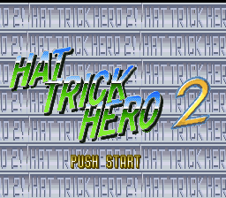 Hat Trick Hero 2 (Japan) Title Screen